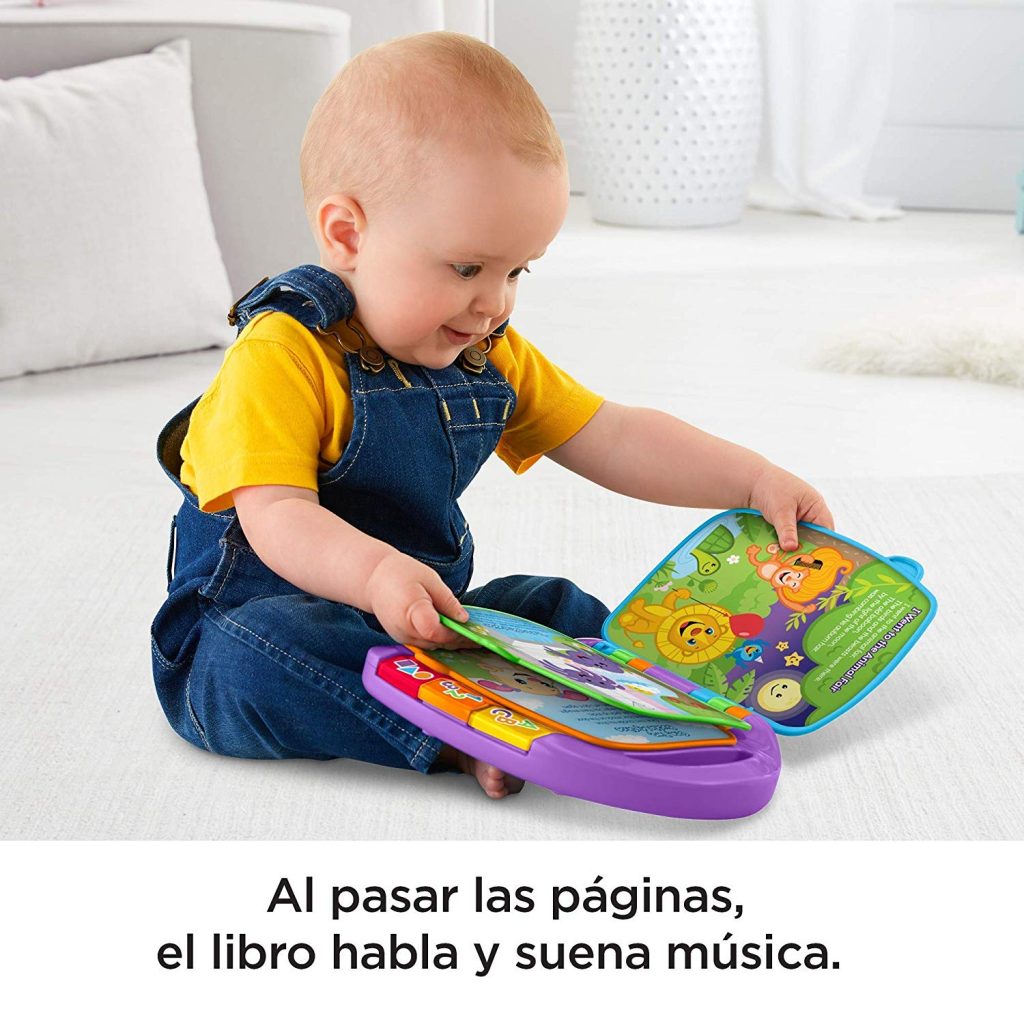 Fisher-Price Libro interactivo de aprendizaje, juguete bebé +6 meses
